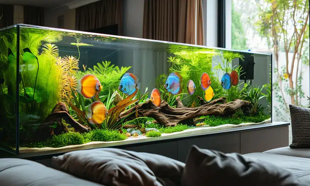 filtration décantation huit 1000x600 Aquarium Parfait Filtre à décantation aquarium eau douce