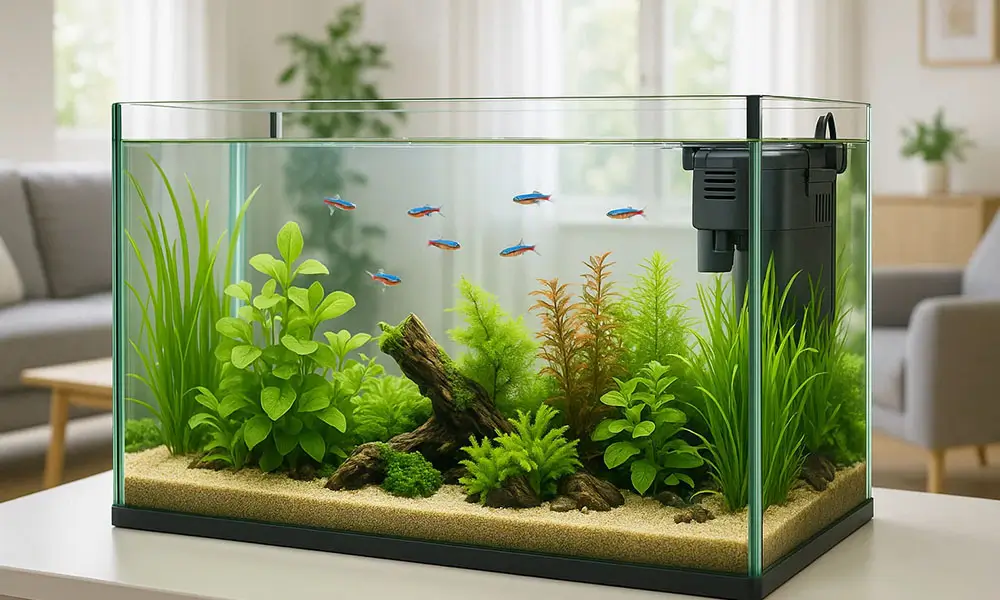 filtration interne bis 1000x600 Aquarium Parfait