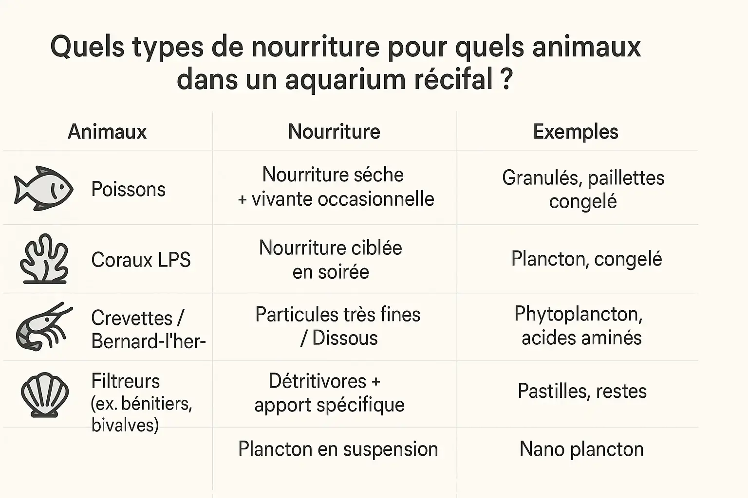 Nourriture aquarium eau de mer Aquarium Parfait Nourriture aquarium eau de mer