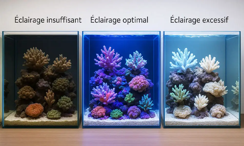 Aquarium Parfait éclairage récifal