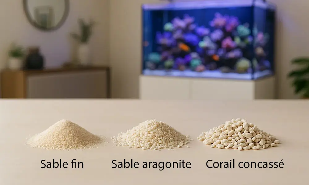 substrat aquarium eau de mer substrat aquarium récifal