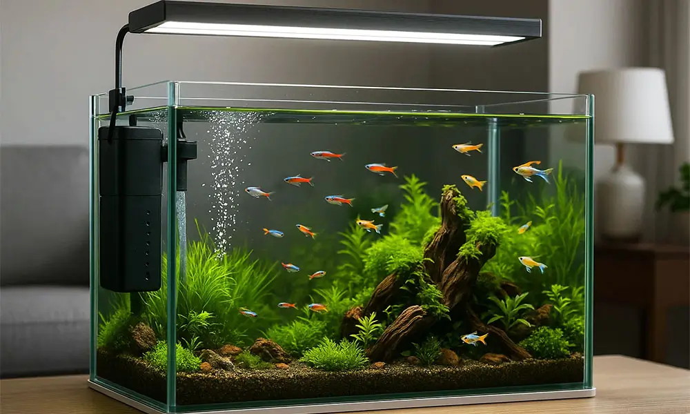 Aquarium Parfait filtre interne vs filtre externe