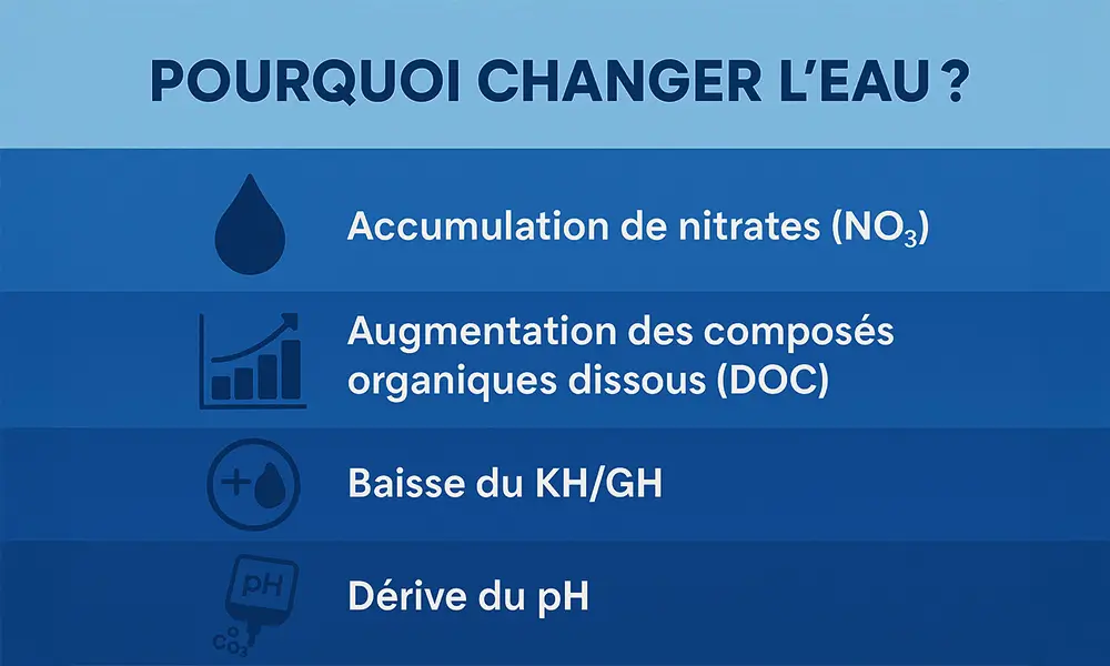changement d'eau aquarium