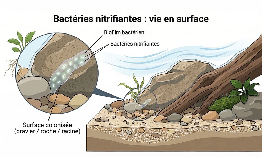 biofilm bactéries aquarium