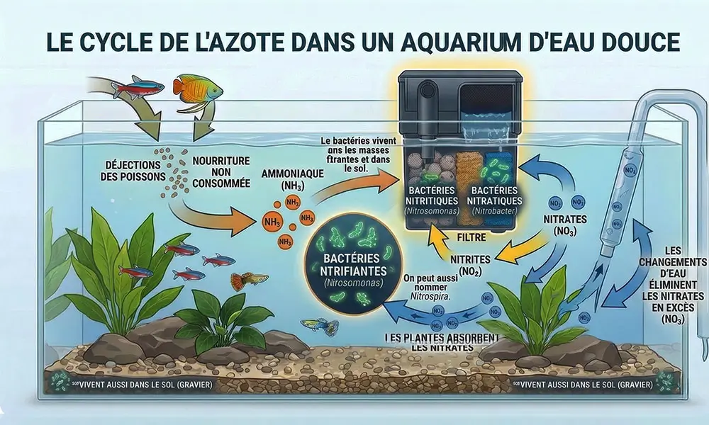 cycle-azote-aquarium-eau-douce Cycle azote aquarium eau douce