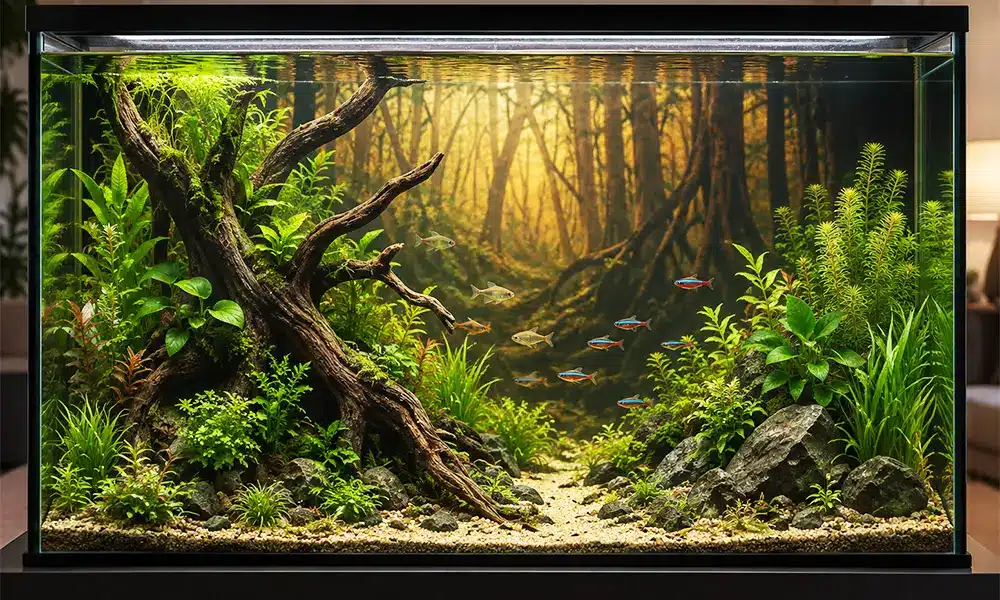 bac communautaire démo Fond aquarium bac communautaire